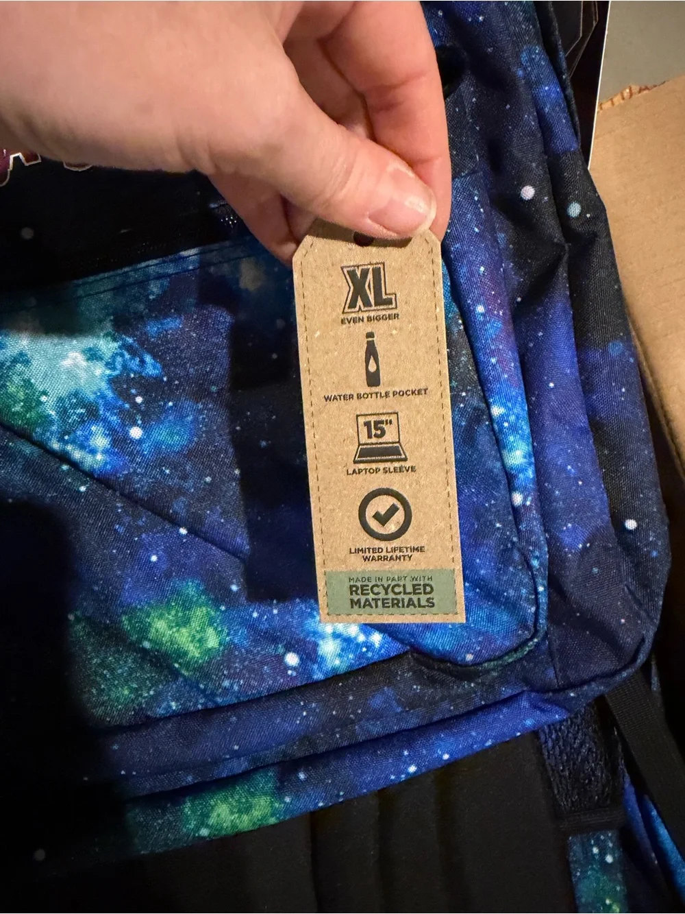 JanSport Galaxy Blue Big Student Backpack - NWT